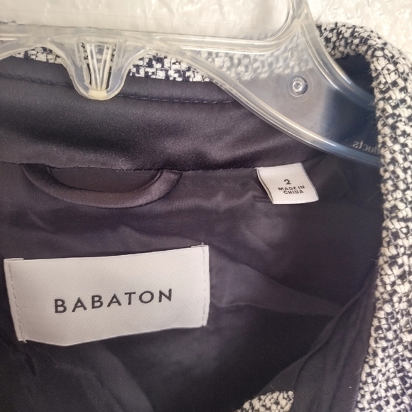 ARITZIA BABATON Joan Shirt Tweed Jacket 2 Shacket Linen Textured Black sz 2/M - Picture 7 of 10